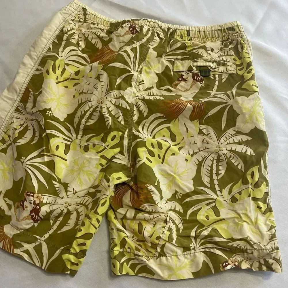 Tommy Bahama Hula Girl Swim Trunks Size Small